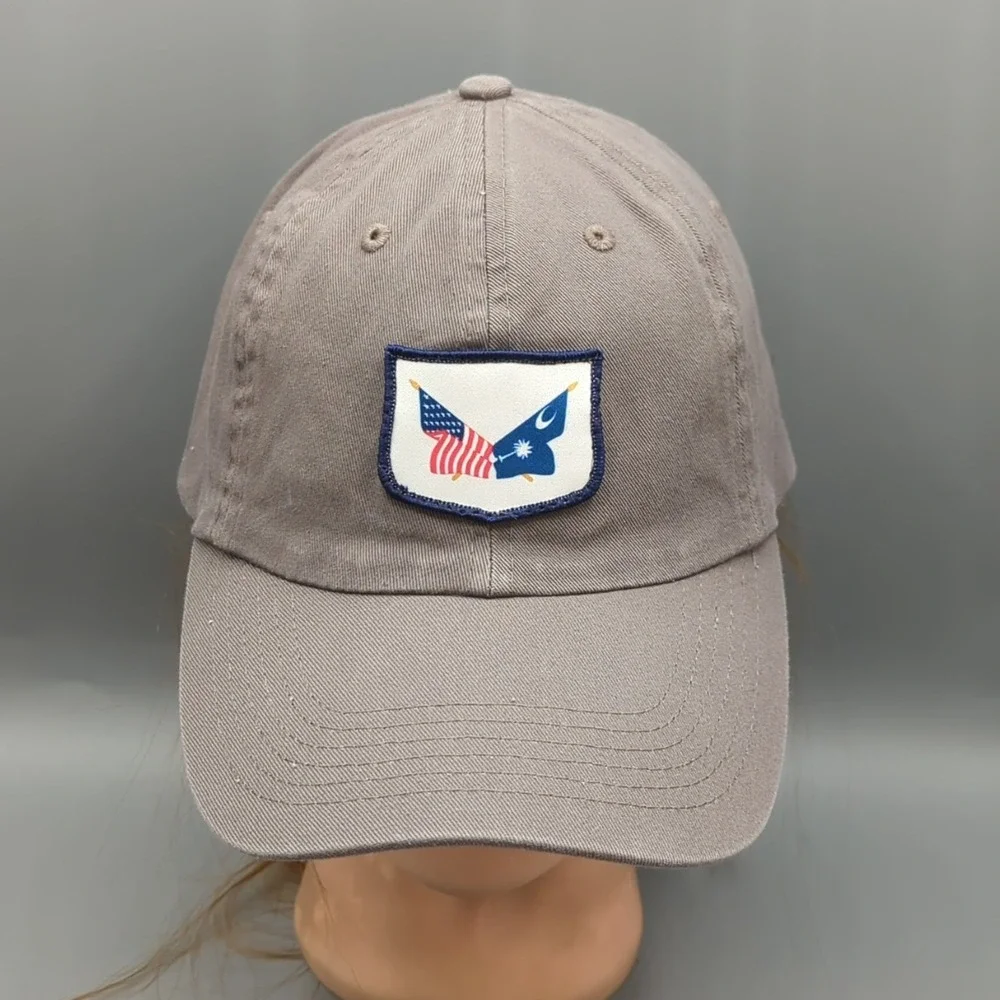 Imperial South Carolina USA Crossed Flags Strapback Hat Gray Golf Cap OSFA